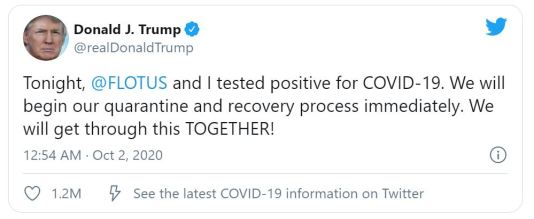 Trump COVID-19 Tweet
